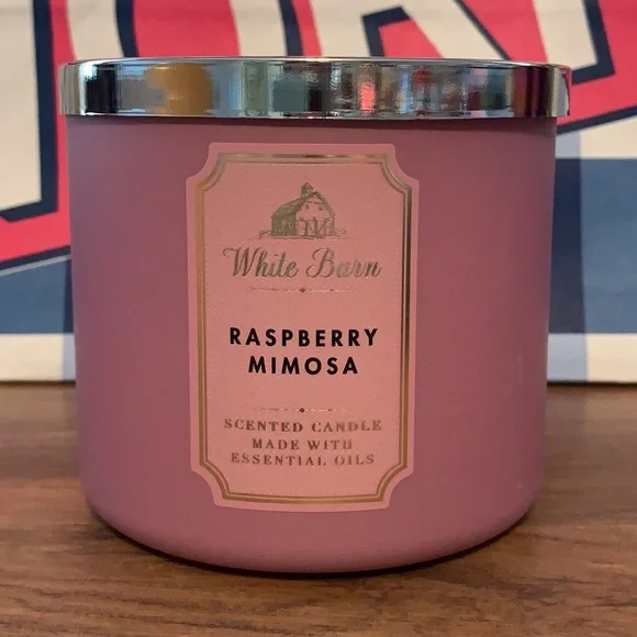 Bath & Body Works Raspberry Mimosa candle 🥂 - Picture 1 of 4